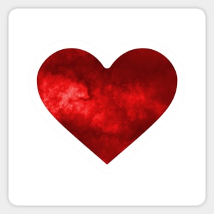 Red Electric Love Heart Sticker